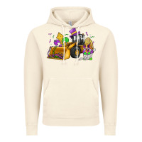 Vintage Artic mardi gras gnome bulldozer Vintage Hoodie - JahusDesignShop