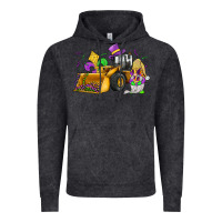 Vintage Black mardi gras gnome bulldozer Vintage Hoodie - JahusDesignShop