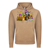 Vintage Coffee mardi gras gnome bulldozer Vintage Hoodie - JahusDesignShop