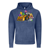 Vintage Denim mardi gras gnome bulldozer Vintage Hoodie - JahusDesignShop