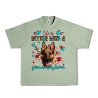 Oil Green life is better with a german shepherd Urban Heavy Tee - Jasminsmagicworld
