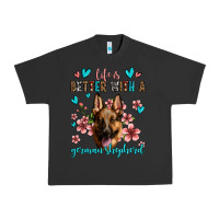 Pigment Black life is better with a german shepherd Urban Heavy Tee - Jasminsmagicworld