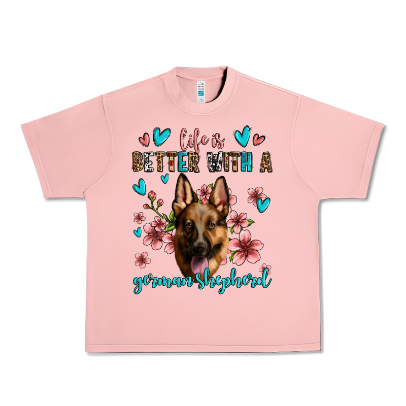 Life Is Better With A German Shepherd Urban Heavy Tee by Jasminsmagicworld | Teevron