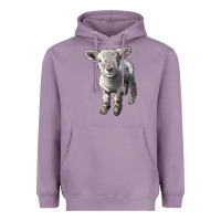 Lavender southdown baby sheep Heavyweight Hoodie - LillyAllenDesigns