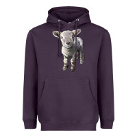 Plum southdown baby sheep Heavyweight Hoodie - LillyAllenDesigns