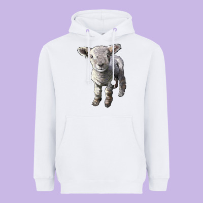 Southdown Baby Sheep Heavyweight Hoodie Designed By Lillyallendesigns