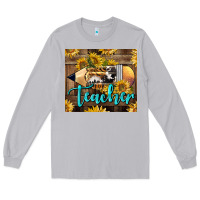 Moon Dust Western Teacher Pencil With Sunflowers Long Sleeve Tee - LillyAllenDesigns