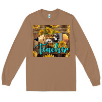 Toasted Coconut Western Teacher Pencil With Sunflowers Long Sleeve Tee - LillyAllenDesigns