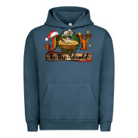 Pigment Midnight Navy joy to the world Urban Hoodie - CowGirlArtShop