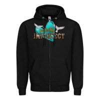 Black perfectly imperfect Zipper Hoodie - NancyCooperArtShop