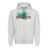 Dove Grey perfectly imperfect Zipper Hoodie - NancyCooperArtShop