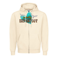 Sandshell perfectly imperfect Zipper Hoodie - NancyCooperArtShop
