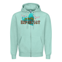Seafoam perfectly imperfect Zipper Hoodie - NancyCooperArtShop