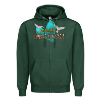 Sports Green perfectly imperfect Zipper Hoodie - NancyCooperArtShop