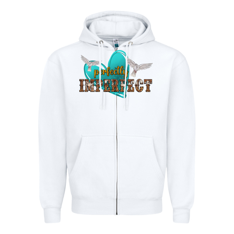 Perfectly Imperfect Zipper Hoodie by NancyCooperArtShop | Teevron