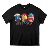 Black america mason jar Heavy Core Tee - Zillion Design Studio