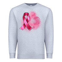 Heather Grey breast cancer custom name Premium Sweatshirt - Artiststas