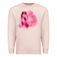 Pale Pink breast cancer custom name Premium Sweatshirt - Artiststas