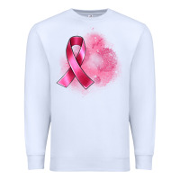 White breast cancer custom name Premium Sweatshirt - Artiststas
