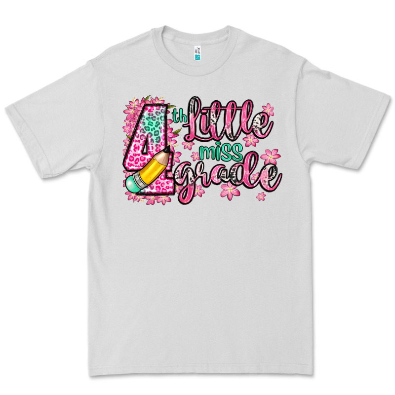 Little Miss 4th Grade Premium Tee by Zillion Design Studio | Teevron