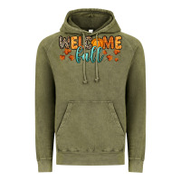 Vintage Olive Welcome Fall Vintage Hoodie - RanaPortraitStore