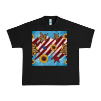 Black western star with sunflower seamless pattern Urban Heavy Tee - BundleAndBundleShop