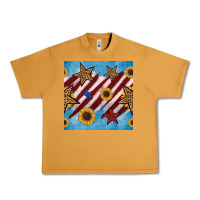 Peanut Butter western star with sunflower seamless pattern Urban Heavy Tee - BundleAndBundleShop