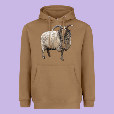 Navajo Churro Sheep Heavyweight Hoodie Designed By Lillyallendesigns