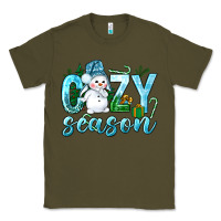 Army Green cozy season winter christmas Classic Tee - NancyCooperArtShop