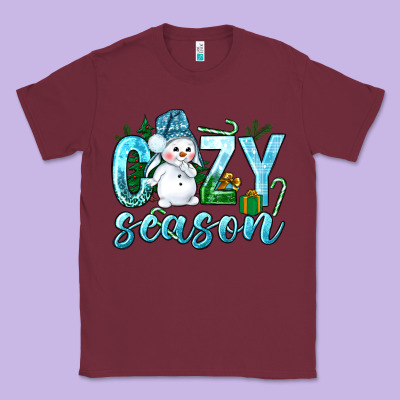 Cozy Season Winter Christmas Classic Tee Designed By Nancycooperartshop