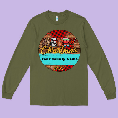 (preview)custom Christmas Ornament Long Sleeve Tee Designed By Jasminsmagicworld