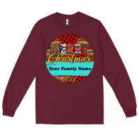 Burgundy (preview)custom christmas ornament Long Sleeve Tee - Jasminsmagicworld