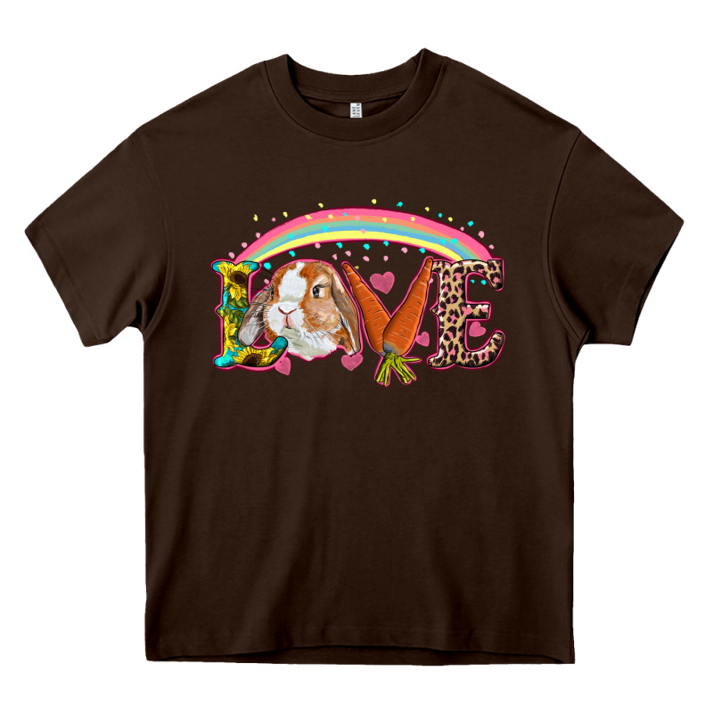 Easter Bunny Love With Rainbow Heavy Core Tee by RanaPortraitStore | Teevron