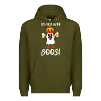 Army Green I'm Just Here For The Boos Premium Hoodie - Bettercallsaul