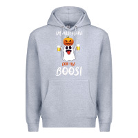 Heather Grey I'm Just Here For The Boos Premium Hoodie - Bettercallsaul