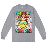 Heather Grey school's out for summer Long Sleeve Tee - JahusDesignShop