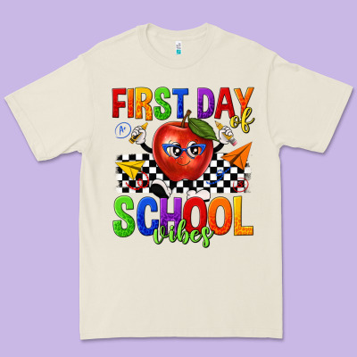 First Day Of School Vibes Premium Tee Designed By Texasbilliewilder