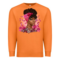 Carrot breast cancer afro woman Premium Sweatshirt - Artiststas