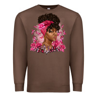 Chestnut breast cancer afro woman Premium Sweatshirt - Artiststas