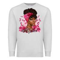 Dove Grey breast cancer afro woman Premium Sweatshirt - Artiststas