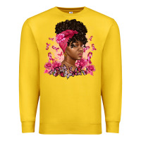 Lemon breast cancer afro woman Premium Sweatshirt - Artiststas