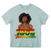 Arona 1865 juneteenth with afro black woman Heavy Core Tee - texasbilliewilder