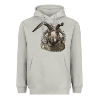 Moon Dust navajo churro sheep head Heavyweight Hoodie - LillyAllenDesigns