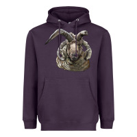 Plum navajo churro sheep head Heavyweight Hoodie - LillyAllenDesigns