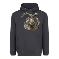 Smoke navajo churro sheep head Heavyweight Hoodie - LillyAllenDesigns