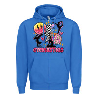 True Royal retro gymnastics Zipper Hoodie - MaliasSmallBusiness