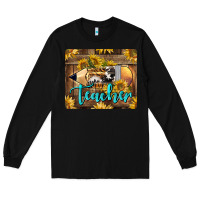 Black Western Teacher Pencil With Sunflowers Long Sleeve Tee - LillyAllenDesigns