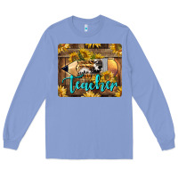 Colony Blue Western Teacher Pencil With Sunflowers Long Sleeve Tee - LillyAllenDesigns