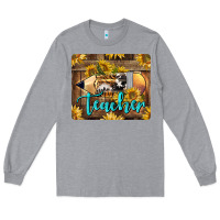 Heather Grey Western Teacher Pencil With Sunflowers Long Sleeve Tee - LillyAllenDesigns