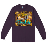 Plum Western Teacher Pencil With Sunflowers Long Sleeve Tee - LillyAllenDesigns
